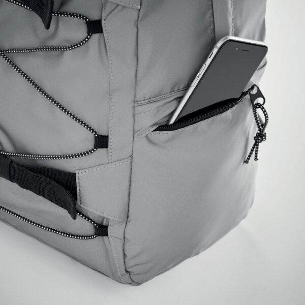 Mochila reflectante deportiva SPORTBAG con compartimento para laptop y bolsillos laterales