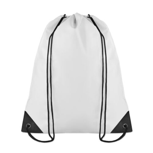 Bolso deportivo promocional personalizado tipo saco en poliéster 190T con esquinas reforzadas