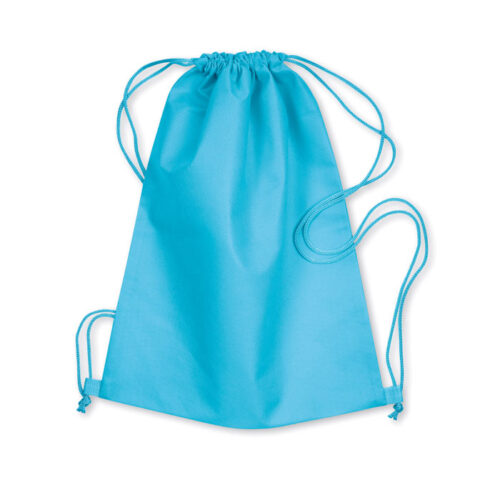 Bolsa deportiva promocional DAFFY ligera y reutilizable con cordones, ideal para eventos escolares, ferias y campañas publicitarias sostenibles