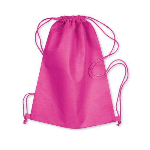 Bolsa deportiva promocional DAFFY ligera y reutilizable con cordones, ideal para eventos escolares, ferias y campañas publicitarias sostenibles