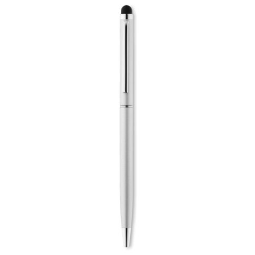 Bolígrafo táctil NEILO TOUCH con cuerpo de aluminio reciclado y puntero para pantallas, ideal como regalo ecológico promocional
