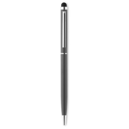 Bolígrafo táctil NEILO TOUCH con cuerpo de aluminio reciclado y puntero para pantallas, ideal como regalo ecológico promocional