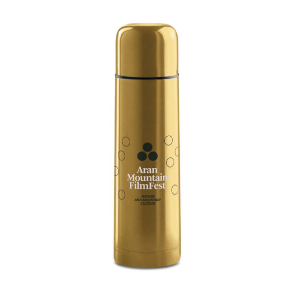 Botella térmica CHAN de acero inoxidable con tapa taza, 500 ml