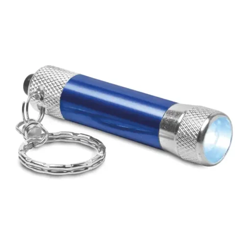 Linterna Arizo de aluminio con LED potente y tamaño compacto. Ideal como regalo promocional en eventos industriales, outdoor y campañas corporativas.