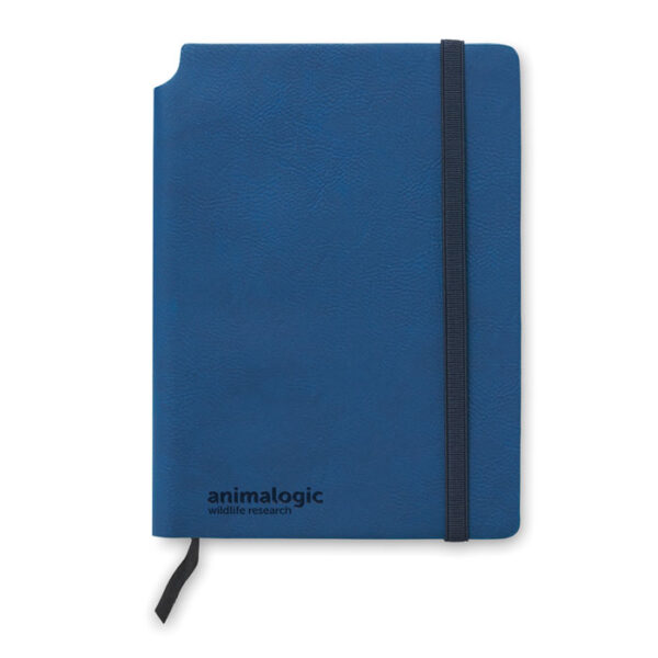 Libreta ejecutiva sostenible SOFTNOTE A5 con cierre elástico, marcapáginas y portabolígrafos