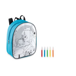 Mochila infantil para colorear BACKSKETCHY con rotuladores incluidos y diseño creativo personalizable