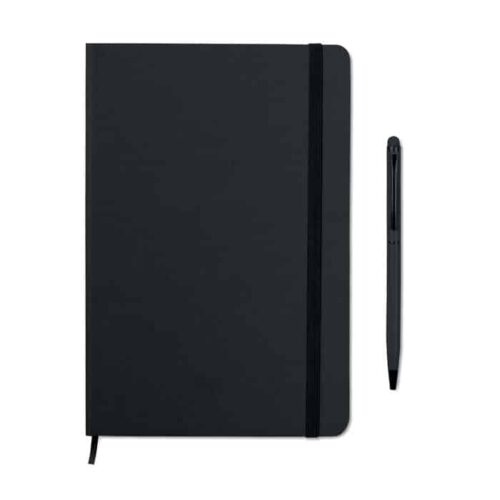 Set de libreta corporativo NEILO con bolígrafo y caja negra