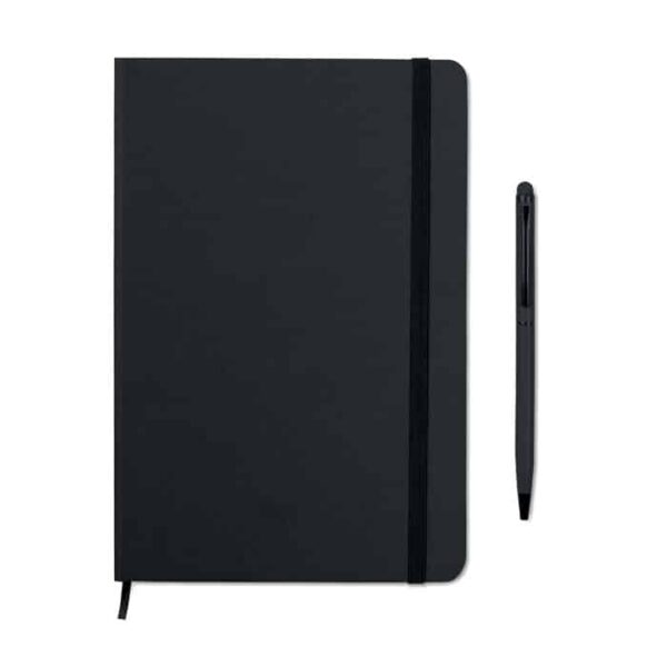 Set de libreta corporativo NEILO con bolígrafo y caja negra