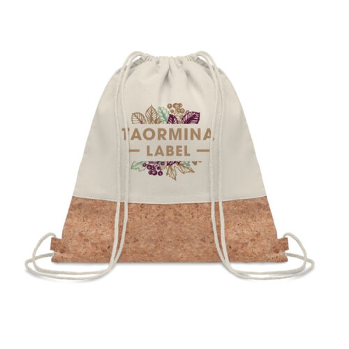 Bolso de cuerdas con base de corcho y cuerpo de algodón ecológico Illa