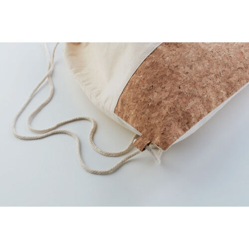 Bolso de cuerdas con base de corcho y cuerpo de algodón ecológico Illa