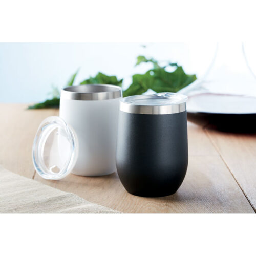 Vaso térmico CHIN CHIN de acero inoxidable con tapa transparente