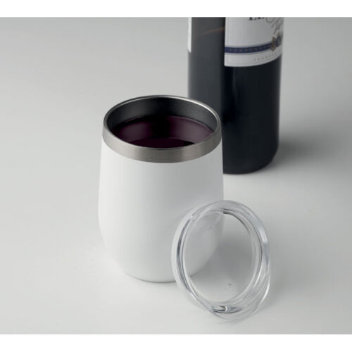 Vaso térmico CHIN CHIN de acero inoxidable con tapa transparente