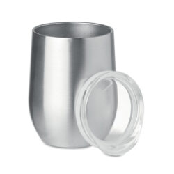 Vaso térmico CHIN CHIN de acero inoxidable con tapa transparente