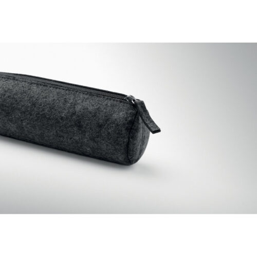 Estuche porta lápices RPET PENLO de felpa reciclada con cierre de cremallera