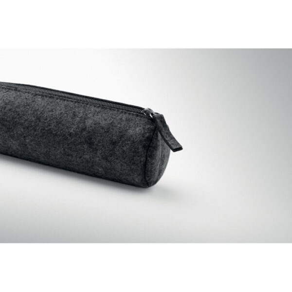 Estuche porta lápices RPET PENLO de felpa reciclada con cierre de cremallera