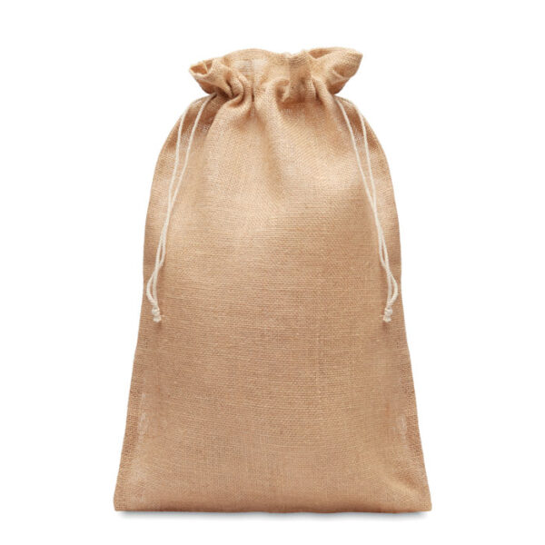 Bolsa de yute grande personalizada para regalos ecológicos en San Salvador