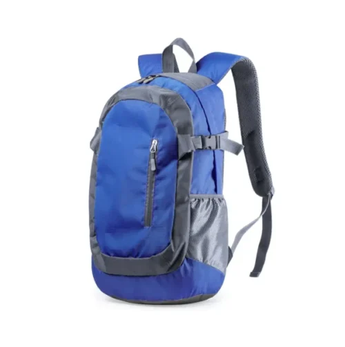 Mochila técnica promocional DENSUL con diseño deportivo y bolsillo frontal personalizable
