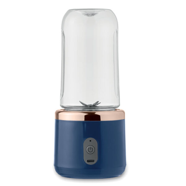 Licuadora portátil recargable BLENDIE con dos vasos de 400 ml y tapa con correa