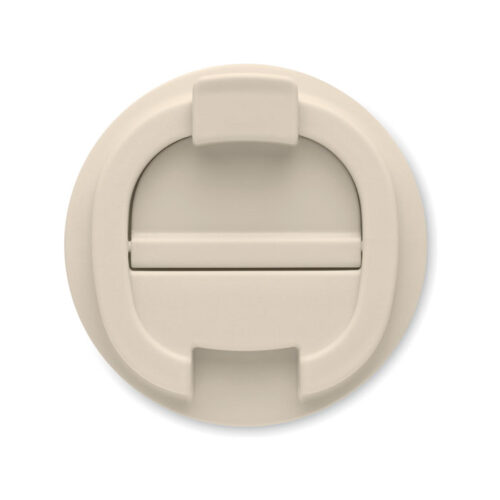 Vaso térmico de acero inoxidable personalizado BRACE+ con tapa hermética y cuerpo mate, ideal para bebidas en movimiento y campañas sostenibles.