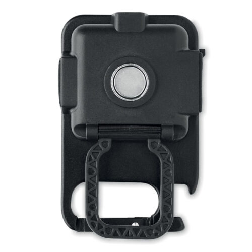 Mini linterna LED recargable de aluminio con clip magnético y mosquetón