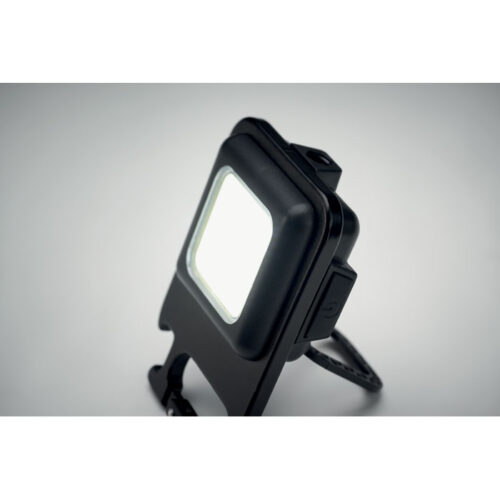 Mini linterna LED recargable de aluminio con clip magnético y mosquetón