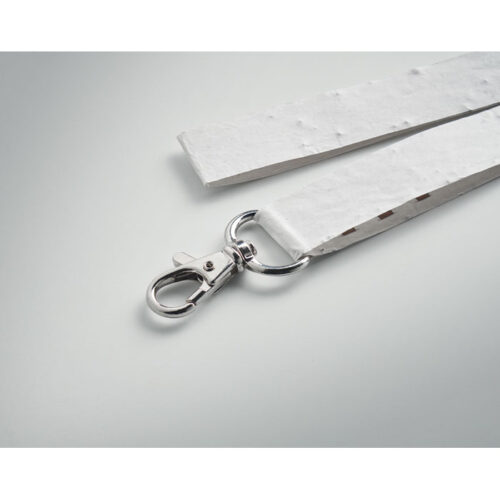 Lanyard ecológico personalizado de papel plantable con semillas