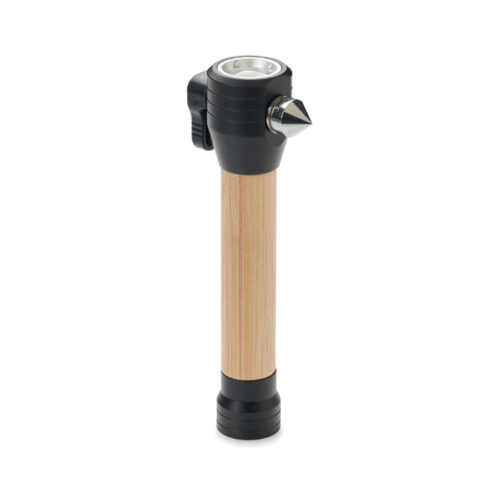 Linterna de bambú para carro modelo LUSTRE con herramientas de emergencia