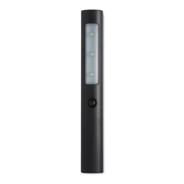 Linterna LED de emergencia para auto con cuerpo compacto y base magnética
