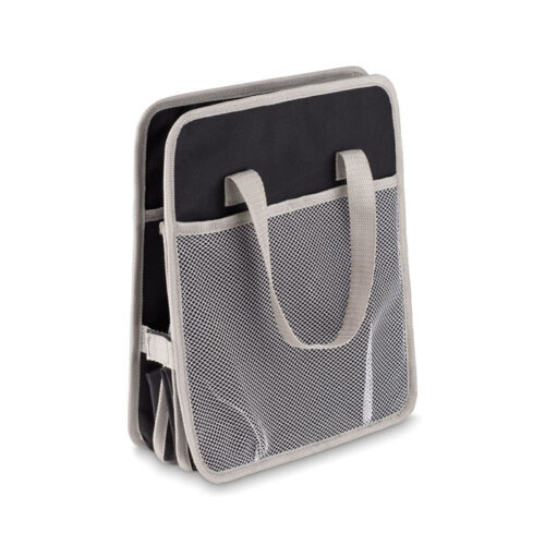 Organizador promocional plegable para carro con compartimentos y asas reforzadas