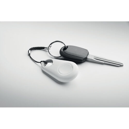 Regalo tecnológico personalizado tipo localizador con Bluetooth y llavero textil