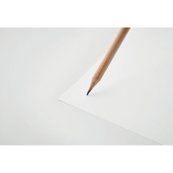 Lápiz ecológico PENSEED con goma de borrar, envuelto en papel de semillas de flores silvestres, ideal como regalo promocional sostenible y original.