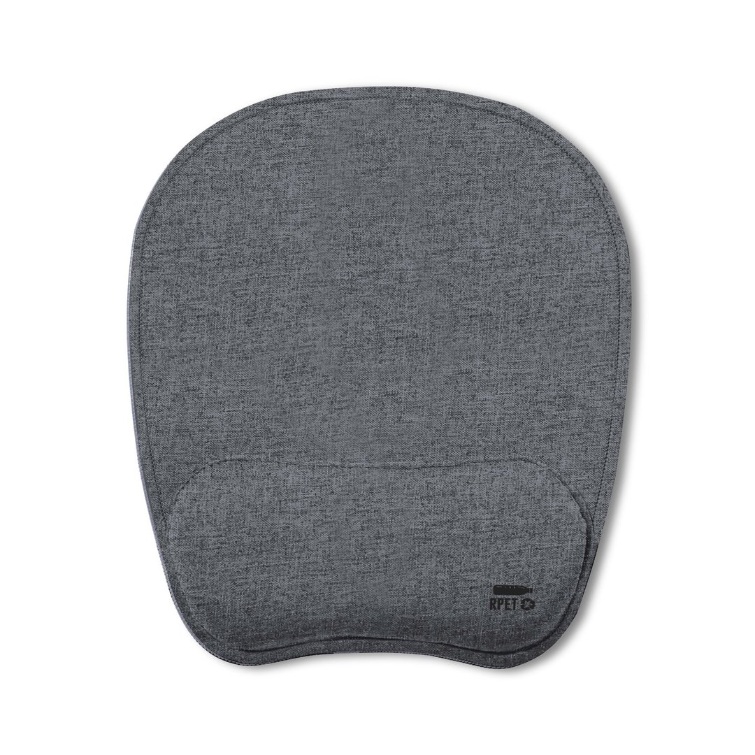 Mouse pad ergonómico RPET con base antideslizante y reposamuñecas FREILA