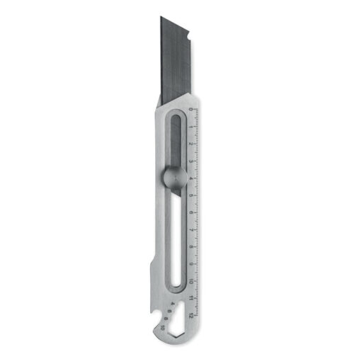 Cúter multifuncional personalizado KNIFEPLUS con diseño de acero y herramientas integradas
