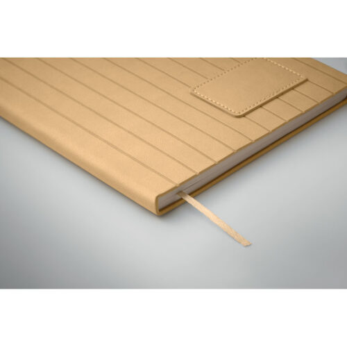 Libreta ecológica personalizada A5 TINTRAY con tapa reciclada y marcapáginas