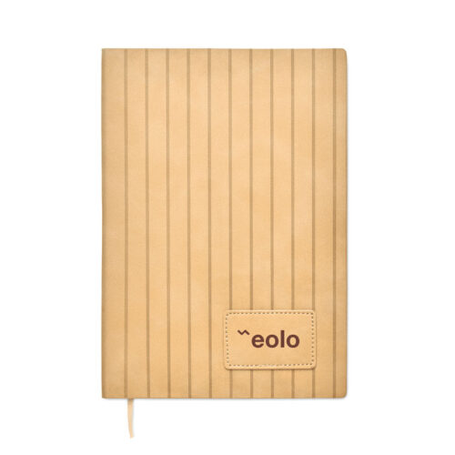 Libreta ecológica personalizada A5 TINTRAY con tapa reciclada y marcapáginas