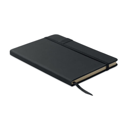Libreta con USB integrada de 16 GB, tapa dura reciclada y papel certificado FSC®.