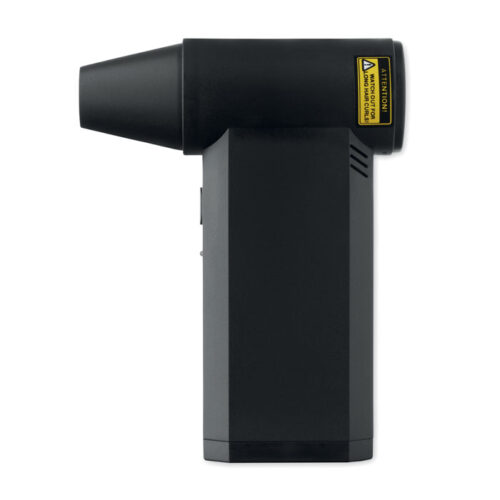 Soplador turbo portátil recargable con boquilla concentrada, 4 velocidades y luz LED integrado.
