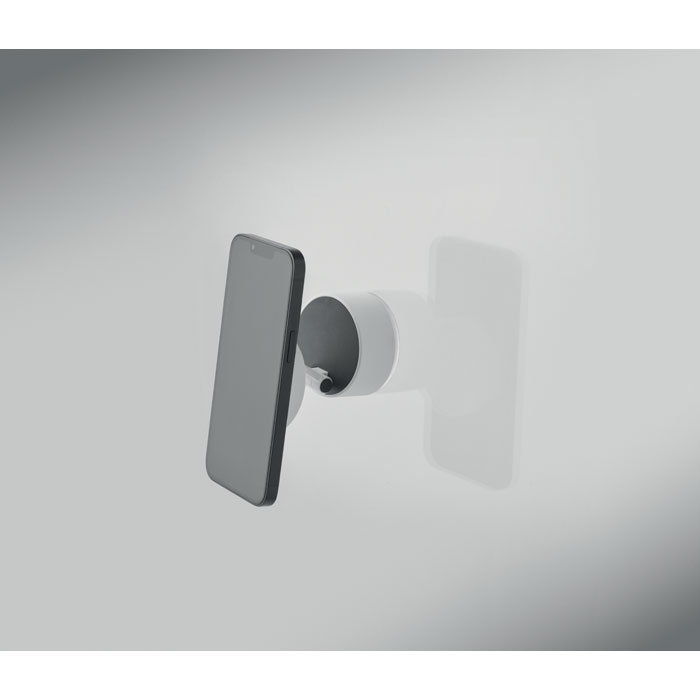 Soporte magnético MAGPHONE blanco para teléfono con succión al vacío