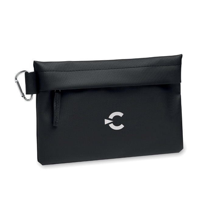 Bolsa organizador CARRY negra de RPET 600D recubierto de PU