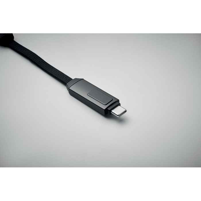 Cable llavero de carga y datos Tipo C 60W con pantalla LED