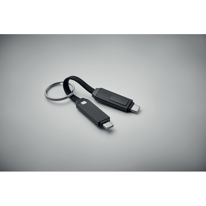 Cable llavero de carga y datos Tipo C 60W con pantalla LED