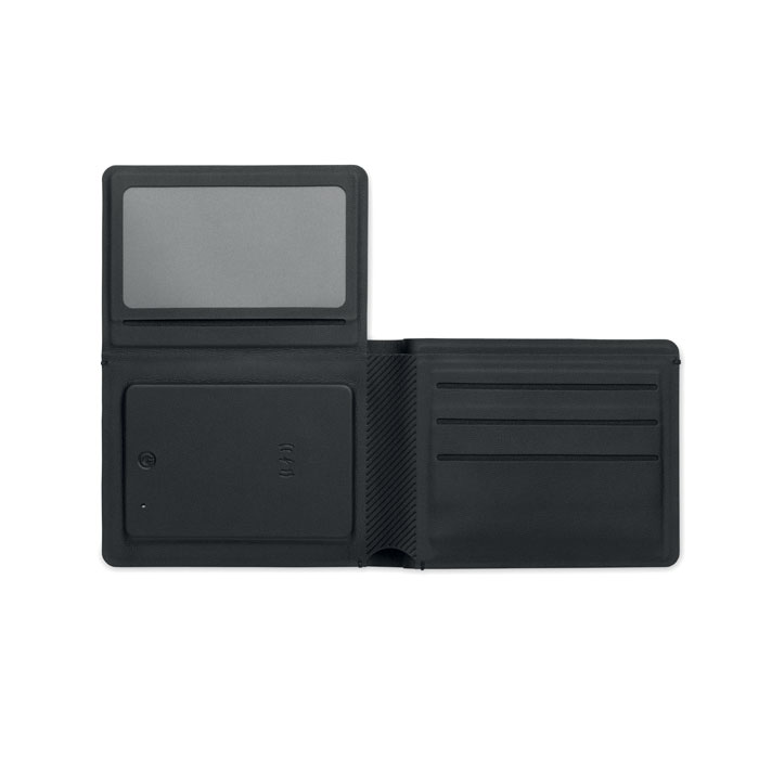 Cartera negra con localizador GPS Apple Find My antipérdida