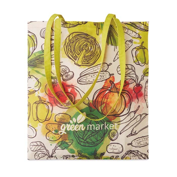 bolsa de algodón 100% customizada con impresión full color