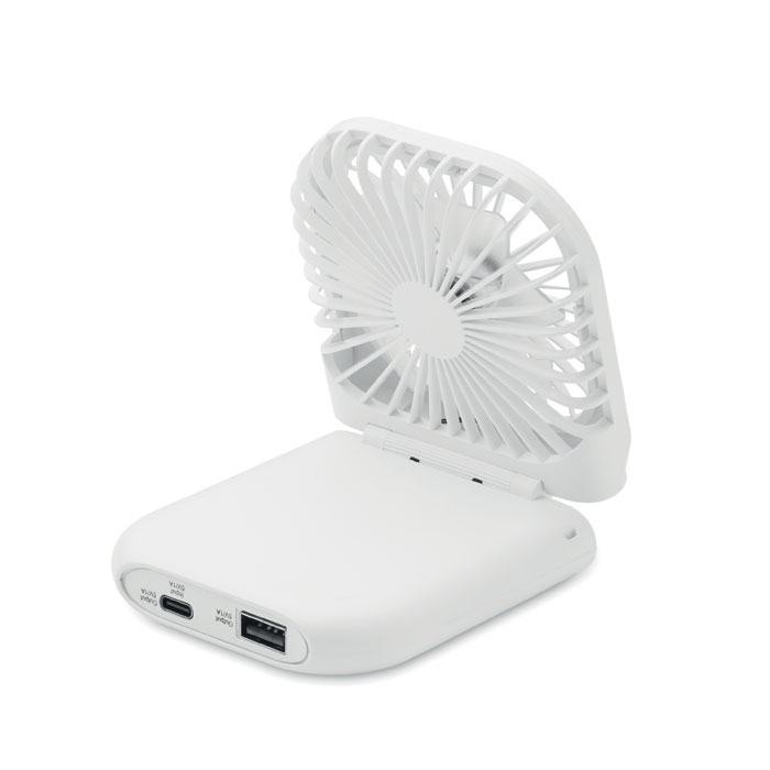 ventilador portátil personalizado plegable con power bank