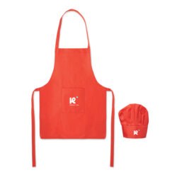 Set infantil KID CHEF con delantal y gorro personalizados