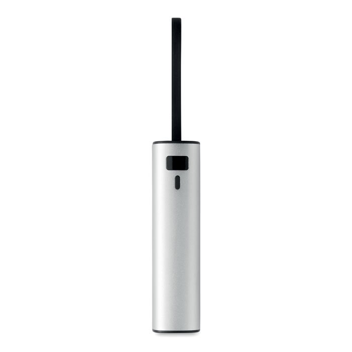 Batería portátil de 5000 mAh con cable USB-C integrado en la carcasa
