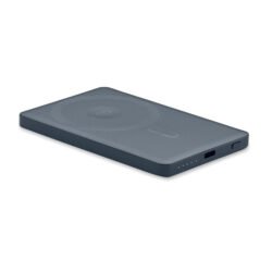 Powerbank personalizado magnético de 5000 mAh en aluminio reciclado color grafito