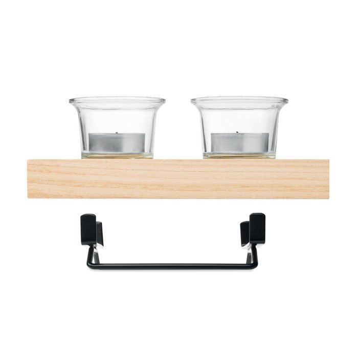 Portavelas decorativo con 2 vasos IRONDLE - Imagen 4