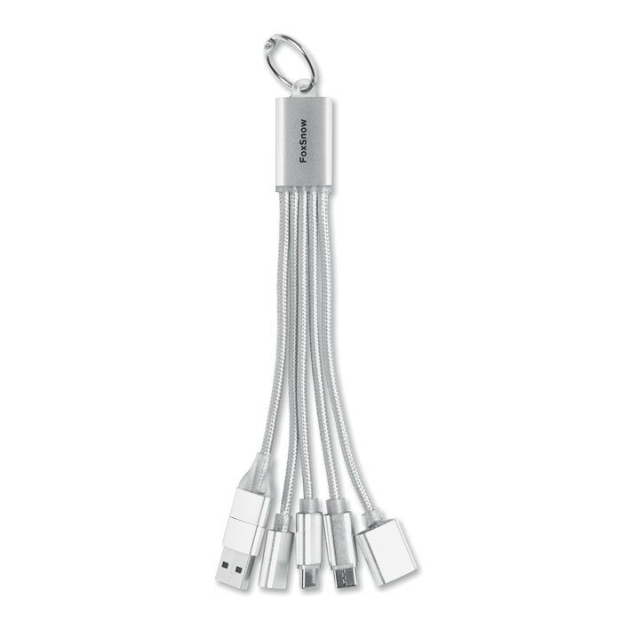 Cuerpo de aluminio del llavero con el logo grabado a lรกser