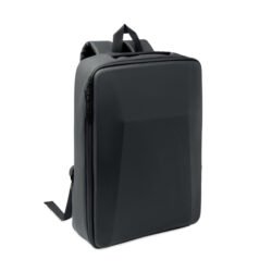 Mochila rígida para laptop negra con frontal moldeado de EVA